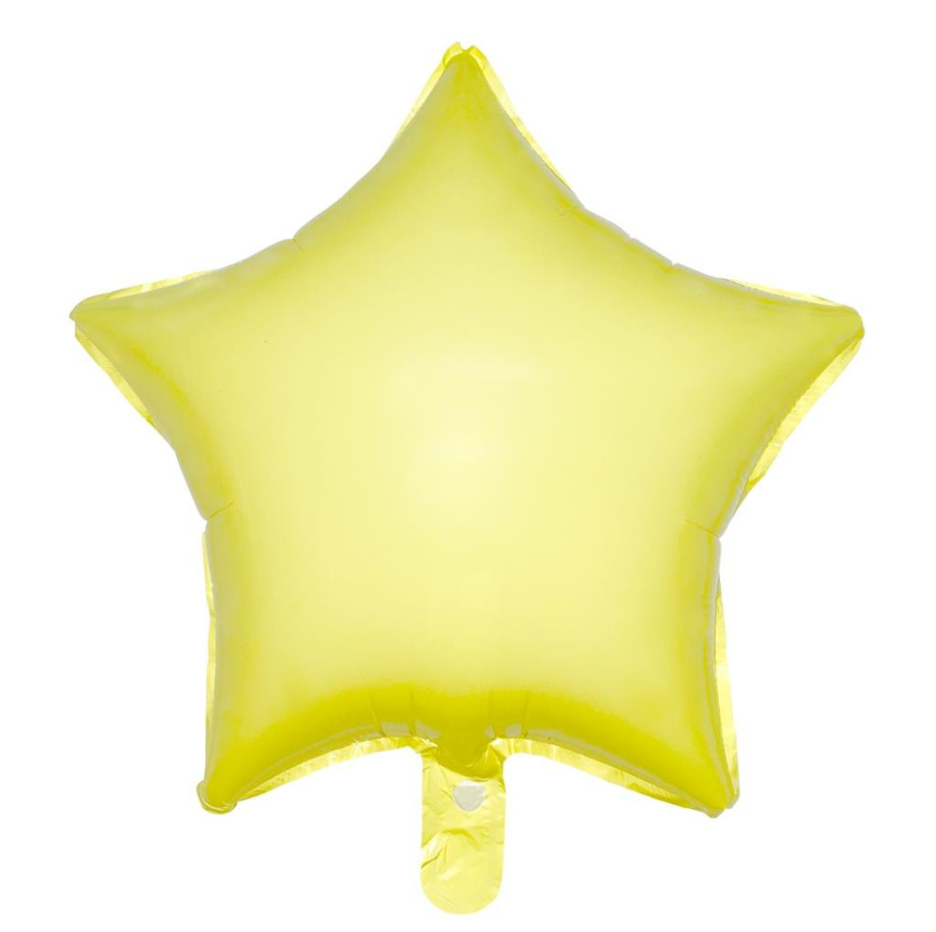 Yıldız Makaron Sarı Folyo Balon 18 İNC